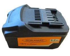Rokamat 18 Volt 08050 Batterie 18 V 5,2 Ah Li-Ion