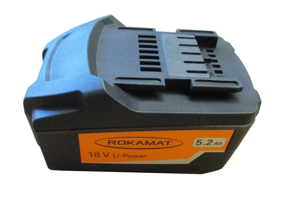 Rokamat 18 Volt 08050 Batterie 18 V 5,2 Ah Li-Ion 1 Rokamat 18 Volt 08050 Batterie 18 V 5,2 Ah Li-Ion