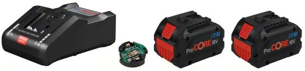 Bosch Bleu Accessoires 18 Volt 1600A016GP Pack 2 Batteries ProCORE18V 8.0Ah + Chargeur GAL 18V-160 C 1 Bosch Bleu Accessoires 18 Volt 1600A016GP Pack 2 Batteries ProCORE18V 8.0Ah + Chargeur GAL 18V-160 C