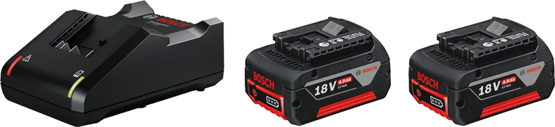 Bosch Bleu Accessoires 18 Volt 1600A019S0 Pack 2 Batteries GBA 18V 4.0Ah + Chargeur GAL 18V-40 1 Bosch Bleu Accessoires 18 Volt 1600A019S0 Pack 2 Batteries GBA 18V 4.0Ah + Chargeur GAL 18V-40