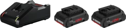 Bosch Bleu Accessoires 18 Volt 1600A01BA3 Pack 2 Batteries ProCORE 18V 4.0Ah + Chargeur GAL 18V-40