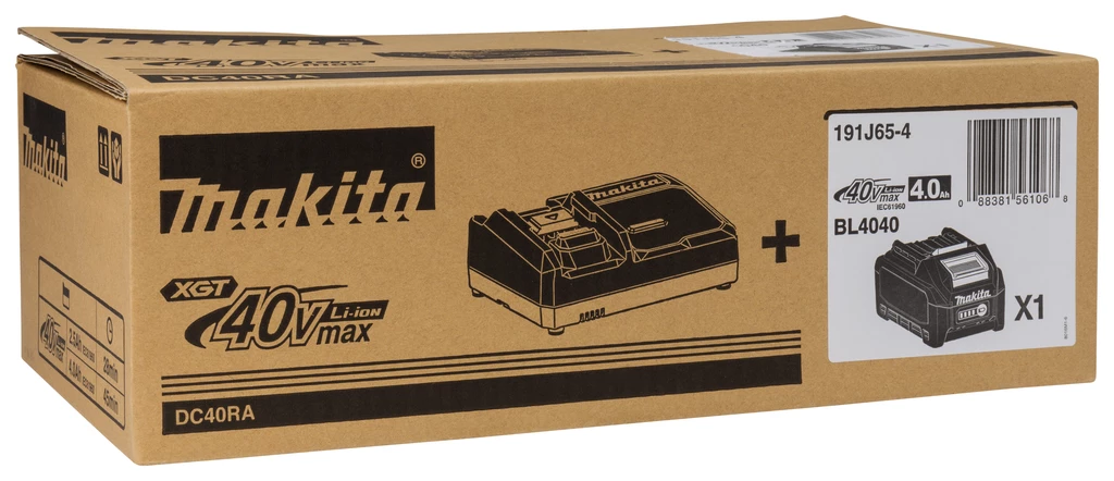 Makita Accessoires 40 Volt 191J65-4 Kit De Démarrage XGT DC40RA Chargeur 1 X Batterie BL4040 40V Max 4.0Ah 3 Makita Accessoires 40 Volt 191J65-4 Kit De Démarrage XGT DC40RA Chargeur 1 X Batterie BL4040 40V Max 4.0Ah – Image 3
