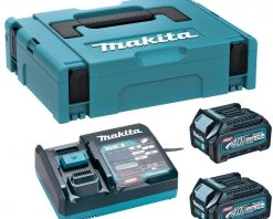 Makita Accessoires 40 Volt 191J81-6 Kit De Démarrage XGT DC40RA/2xBL4025 Chargeur XGT 40V Max 2,5Ah Li-Ion DC40RA En MBox -Lot de batterie Soldes 191j81 6 kit de demarrage xgt dc40ra 2xbl4025 chargeur xgt 40v max 2 5ah li ion dc40ra en mbox 2