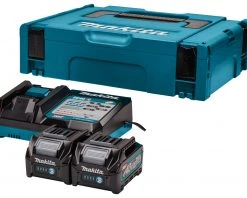 Makita Accessoires 40 Volt 191V15-1 Kit De Démarrage XGT DC40RC/2xBL4020 XGT 40V Max 2.0Ah Li-Ion + Chargeur DC40RC En MBox