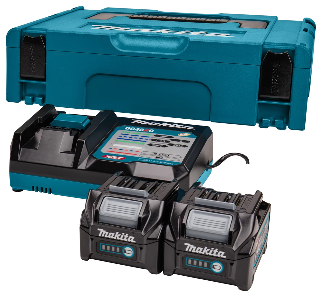Makita Accessoires 40 Volt 191V27-4 Ensemble De Démarrage XGT DC40RC/2xBL4025 XGT 40V Max 2.5Ah Li-Ion + Chargeur DC40RC En MBox 1 Makita Accessoires 40 Volt 191V27-4 Ensemble De Démarrage XGT DC40RC/2xBL4025 XGT 40V Max 2.5Ah Li-Ion + Chargeur DC40RC En MBox