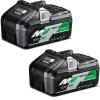 HIKOKI Accessoires 36 Volt 375575 TwinPack - BSL36B18 Batterie Multivolt 36V 4.0Ah/ 18V 8.0Ah Li-Ion