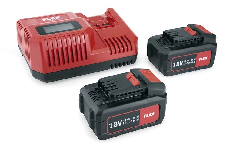Flex-tools Accessoires 18 Volt 491349 P-Set 55 R Accu Set 18V 5.0Ah - 2 X AP18.0/5.0 Batteries + Chargeur Rapide CA10.8/18.0 2 Flex-tools Accessoires 18 Volt 491349 P-Set 55 R Accu Set 18V 5.0Ah - 2 X AP18.0/5.0 Batteries + Chargeur Rapide CA10.8/18.0 – Image 2