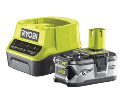 Ryobi Accessoires 5133003360 RC18120-140 Batterie One+ 18 Volt 4.0 Ah Li-ion + Chargeur