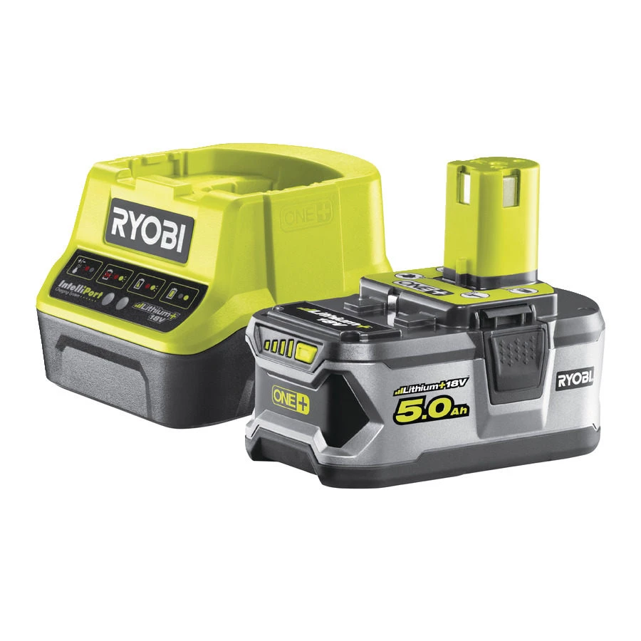 Ryobi Accessoires 5133003366 RC18120-150 Batterie One+ 18 Volt 5.0 Ah Li-ion + Chargeur 1 Ryobi Accessoires 5133003366 RC18120-150 Batterie One+ 18 Volt 5.0 Ah Li-ion + Chargeur