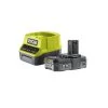 Ryobi Accessoires 5133003368 RC18120-120 Batterie One+ 18 Volt 2.0 Ah Li-ion + Chargeur