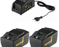 Rems 21,6 Volt 571592 Power-Pack 22V 9.0Ah Li-Ion 2 X Batterie + Chargeur