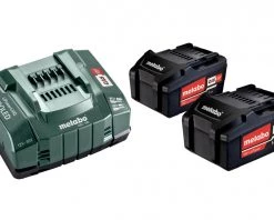 Metabo Accessoires 18 Volt 685051000 Set De Base - 2 X 18V 5.2Ah Li-Ion Batterie + Chargeur ASC145