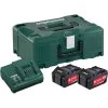 Metabo Accessoires 18 Volt Basis-Sets Sets De Base De Batteries Avec Chargeur 685064000