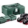 Metabo Accessoires 18 Volt Basis-Sets Sets De Base De Batteries Avec Chargeur 685106000