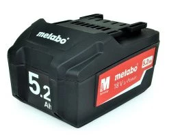 Metabo Accessoires 18 Volt Batterie 18 V, 5,2 Ah, Li-Power