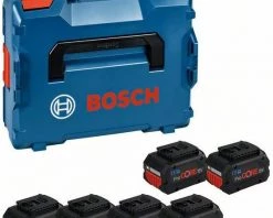Bosch Bleu Accessoires 18 Volt Bosch Dans L-Boxx - 4 X Batterie ProCore 18V 4.0 Ah + 2 X ProCore 8.0 Ah 1600A02A2T