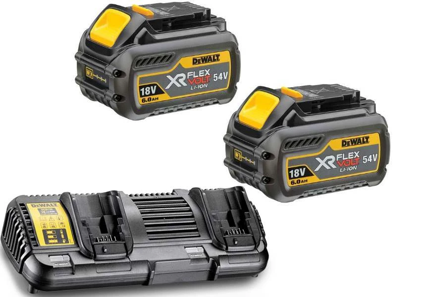 DeWalt Accessoires 54 Volt DCB132T2-QW Kit De Démarrage FlexVolt - 2 X Batterie FlexVolt 54V 6.0Ah Li-Ion + Chargeur Double DCB132 2 DeWalt Accessoires 54 Volt DCB132T2-QW Kit De Démarrage FlexVolt - 2 X Batterie FlexVolt 54V 6.0Ah Li-Ion + Chargeur Double DCB132 – Image 2