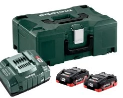 Metabo Accessoires 18 Volt Ensemble De Base 2 X LiHD 4.0 Ah + MetaLoc (685130000)