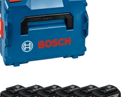 Bosch Bleu Accessoires 18 Volt Jeu De Batteries En L-Boxx - 6 X GBA 18V 4.0 Ah Li-ion 1600A02A2S