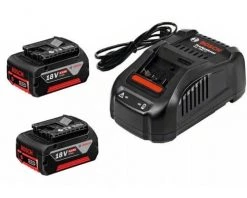 Bosch Bleu Accessoires Kit De Demarrage 1 - 2 X Batteries GBA 18 Volt 5,0 Ah M-C Professionnel GAL1880CV Chargeur
