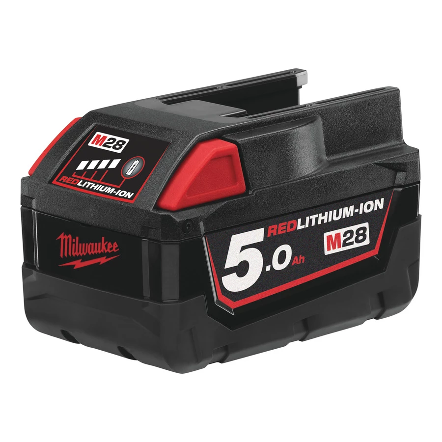 Milwaukee Accessoires 28 Volt M28™ Batterie Red Lithium 5.0 Ah B5 1 Milwaukee Accessoires 28 Volt M28™ Batterie Red Lithium 5.0 Ah B5