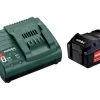 Metabo Accessoires 18 Volt Pack Batterie 1 X 18V 4.0Ah Li-Ion + 1 X Chargeur SC 30 685192000