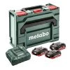 Metabo Accessoires 18 Volt Pack Batterie 3 X 18V LiHD 4.0Ah + 1 X Chargeur ASC 55 En MetaBox 145 685133000
