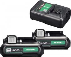 HIKOKI Accessoires 12 Volt UC12SLWFZ POWERPACK - Chargeur UC12SL + 2 Batteries 12V 4.0Ah